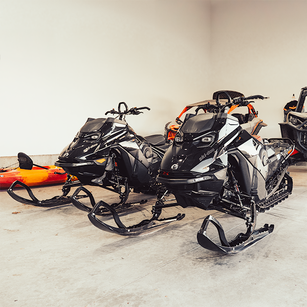 Snowmobile storage garage near McCall and Bogus Basin