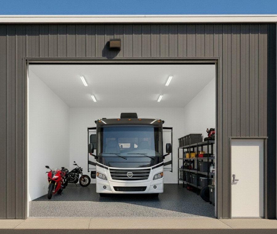 Secure RV storage condo in Eagle Idaho